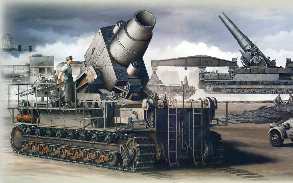 Flickr Panzer DB — Karl-Gerät, 30 fotografias incluindo 040/041 e Munitionsschlepper