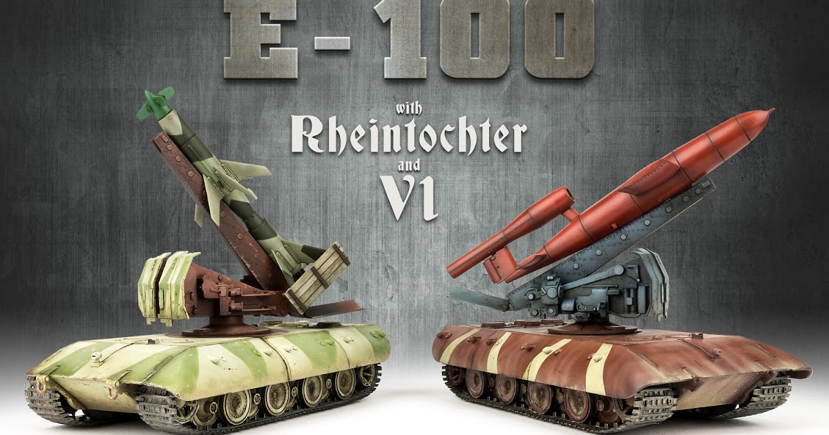 The Modelling News — pintura e acabamento do E-100/Rheintochter